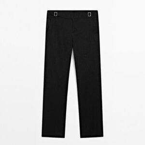 Massimo Duttin Linen blend straight-leg trousers